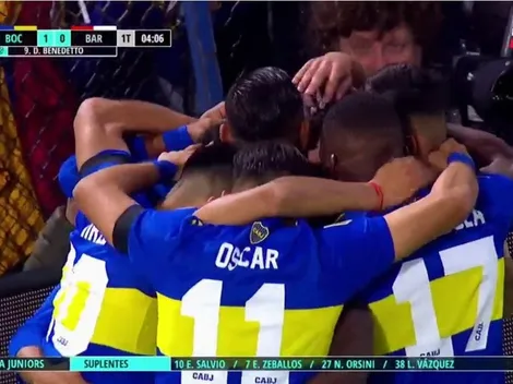 VIDEO | Pegó primero: después de una buena conexión, Benedetto puso en ventaja a Boca