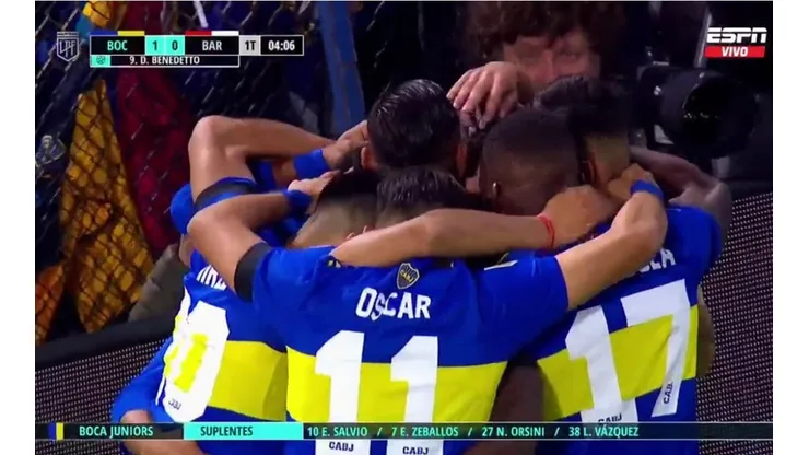 VIDEO | Pegó primero: después de una buena conexión, Benedetto puso en ventaja a Boca