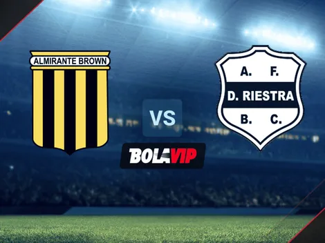 Almirante Brown vs. Riestra EN VIVO Y EN DIRECTO por la Primera Nacional