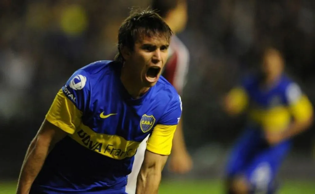 Pablo Mouche durante su paso por Boca.