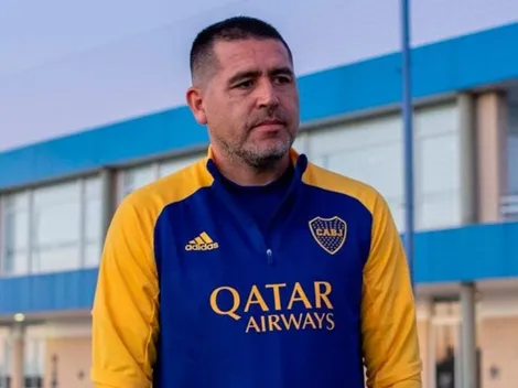 Riquelme, presente en el festejo de un título en la previa de Boca vs. Barracas