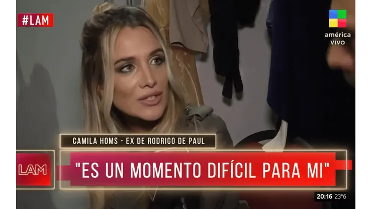 Camila Homs rompió el silencio.