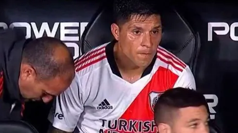 Enzo Pérez se lesionó y preocupó a todo River.