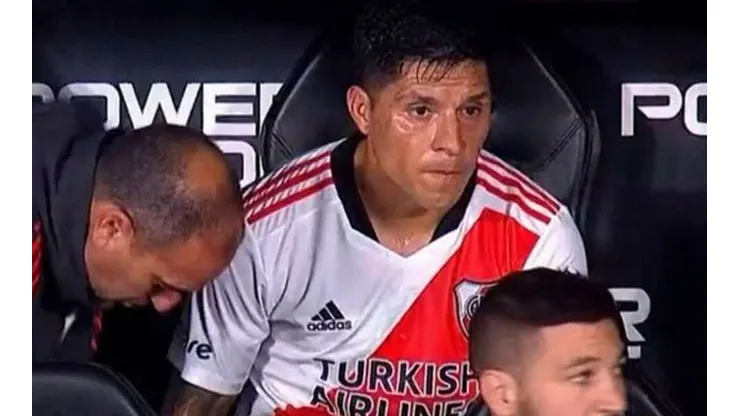 Enzo Pérez se lesionó y preocupó a todo River.