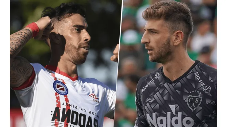 Argentinos Juniors vs. Sarmiento por la Copa de la Liga Profesional (Fotos: Getty Images y Twitter Sarmiento)