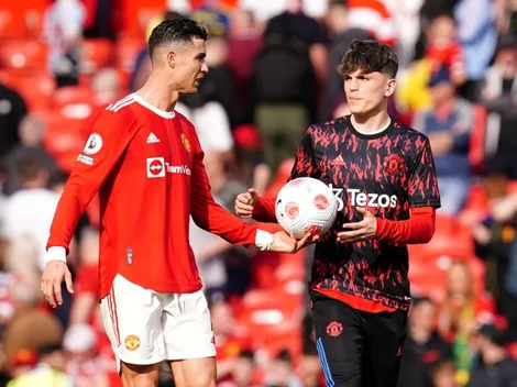 La decisión de Garnacho en redes tras la polémica foto con Cristiano Ronaldo