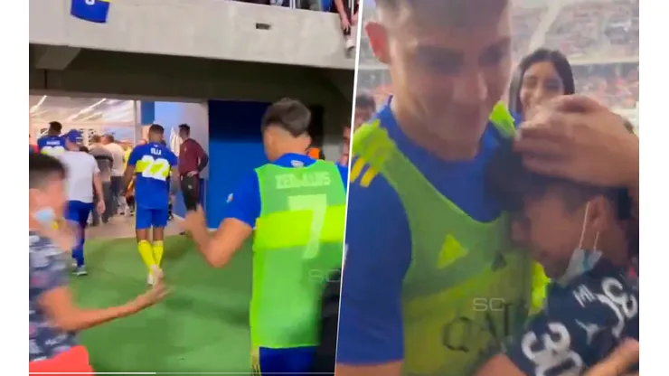 VIDEO | El ejemplar gesto del Changuito Zeballos con un hincha de Boca