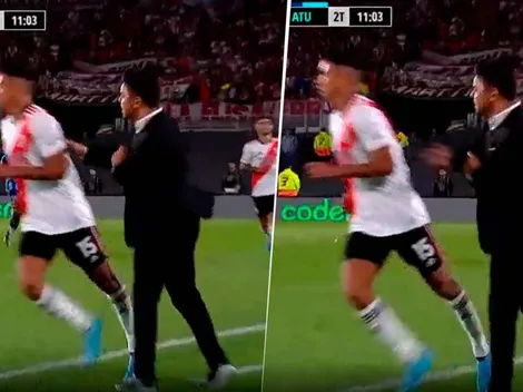 VIDEO | Insólito: Gallardo le dio un correctivo a un jugador de River en pleno partido