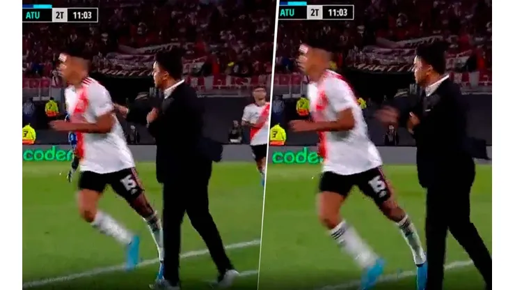 VIDEO | Insólito: Gallardo le dio un correctivo a un jugador de River en pleno partido