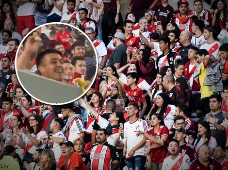 Ejemplar: dura sanción de River al hincha que le tiró una banana a la gente de Fortaleza