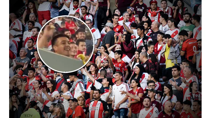 River sancionó al hincha que le tiró la banana a los de Fortaleza.