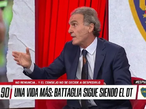 Ruggeri le tiró la presión al plantel de Boca: "Metan huevos y defiendan a Battaglia"