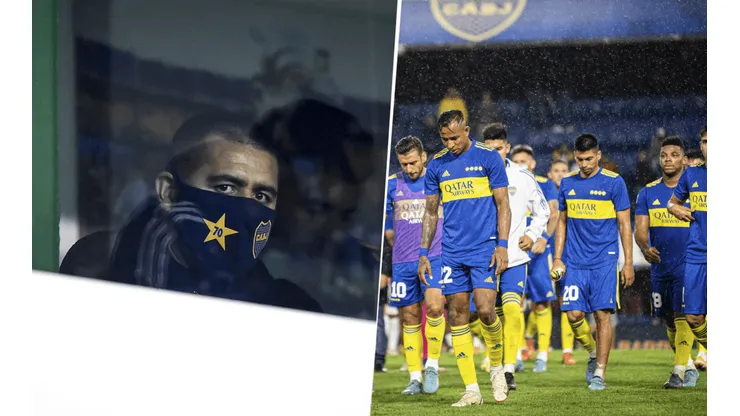 Riquelme, mano a mano con el plantel.