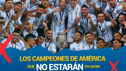 Los campeones de América que se quedarán afuera de Qatar 2022