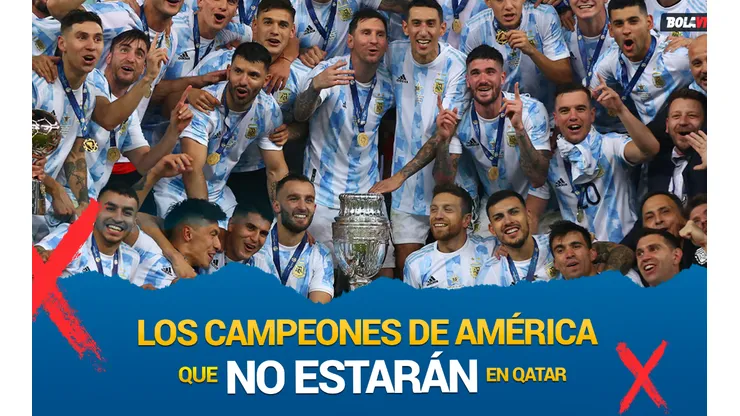 Los campeones de América que se quedarán afuera de Qatar 2022
