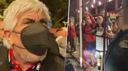 Moyano se cruzó con un hincha.