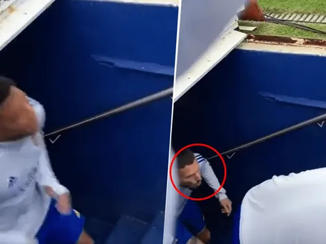 Video viral: el insólito blooper de Fabra al salir del túnel de La Bombonera