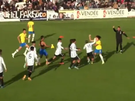 VIDEO | Bochornoso cierre del Argentina-Brasil Sub 17: batalla campal tras el final del encuentro