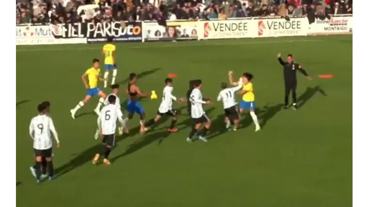 VIDEO | Bochornoso cierre del Argentina-Brasil Sub 17: batalla campal tras el final del encuentro