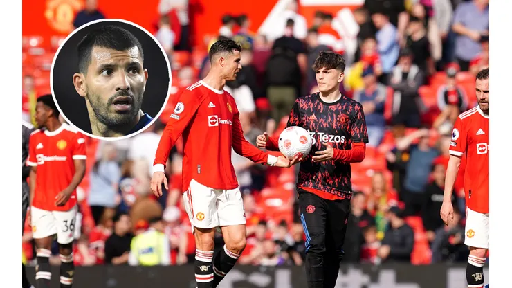El Kun Agüero "ubicó" a Garnacho en su sorpresivo posteo sobre Cristiano Ronaldo.