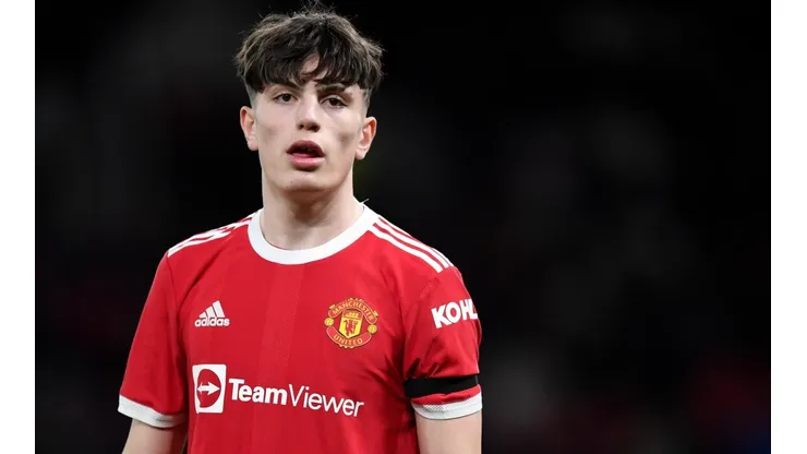 Garnacho, al banco del United.