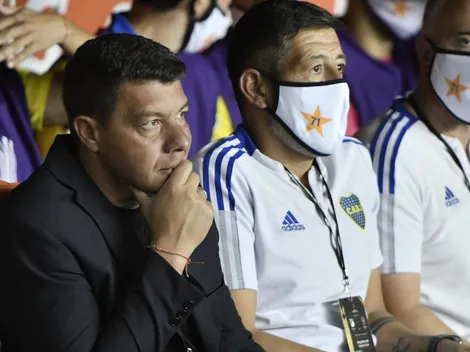 Inédito: el jugador que Battaglia probó de central por las lesiones en Boca