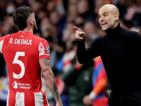 Furioso cruce entre Guardiola y De Paul: ¿Qué se dijeron?