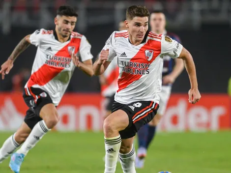 Peleado con el gol, una imagen muestra la importancia de Julián Álvarez para este River