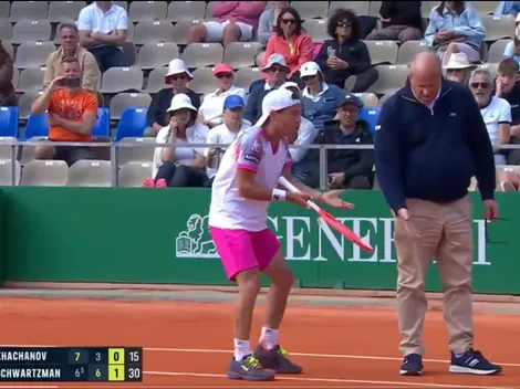 Schwartzman lo ve todo: le discutió un out al juez y se hizo viral