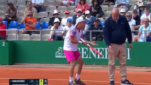 Schwartzman lo ve todo: le discutió un out al juez y se hizo viral