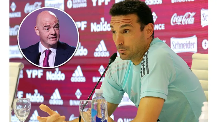 Scaloni y una firme postura en la reunión de FIFA.