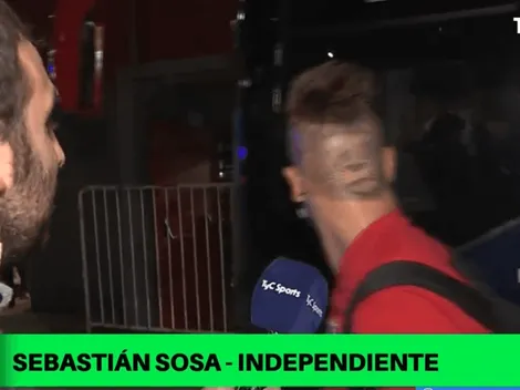 VIDEO | El micro de Independiente casi se olvida de Sebastián Sosa