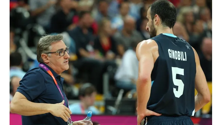 Julio Lamas junto con Manu Gonóbili, en la gloriosa época de la Generación Dorada