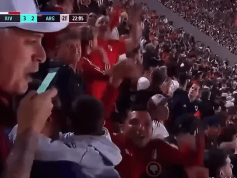VIDEO | Es viral: un hincha de River le mandó un audio a uno de Boca en pleno festejo de gol