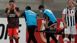 La reacción de Quintero tras ver la lesión de Rojas.