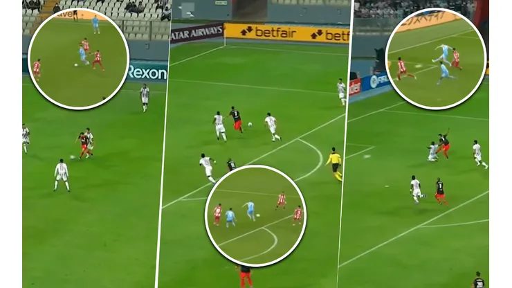 El gol de Suárez, un calco al de De Bruyne.
