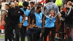 VIDEO | El gesto de Robert Rojas desde la camilla tras salir lesionado