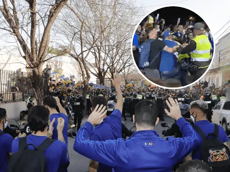 Locura por Boca en Colombia: un hincha evadió la seguridad para sacarse una foto con Salvio