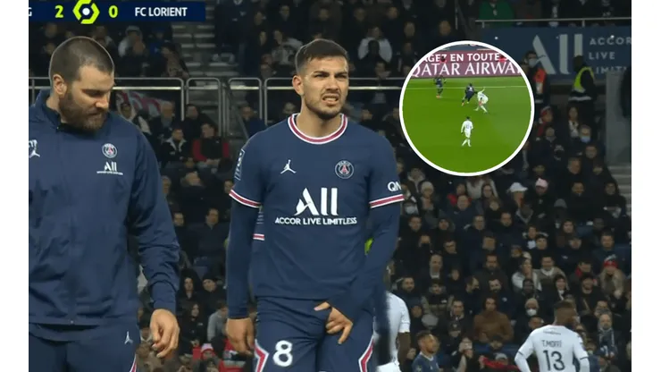 Alarmas en la Selección: Paredes salió lesionado en el primer partido post Eliminatorias con el PSG