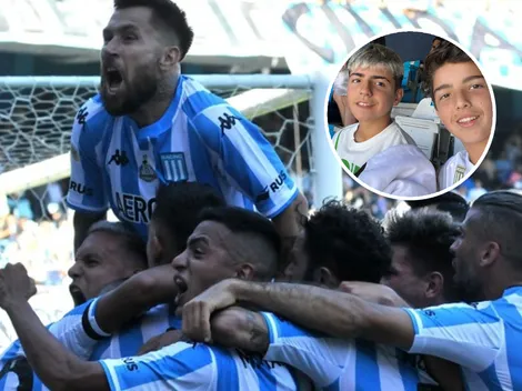 ¿Qué habrá dicho el Kun? Benjamín Agüero estuvo en Avellaneda ¡viendo a Racing!