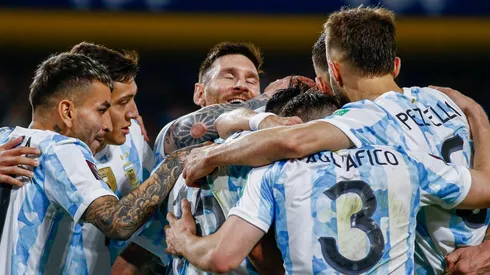 La insólita foto de una figura de la Selección durante la ceremonia.