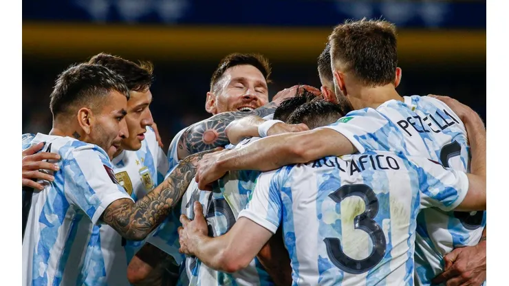 La insólita foto de una figura de la Selección durante la ceremonia.
