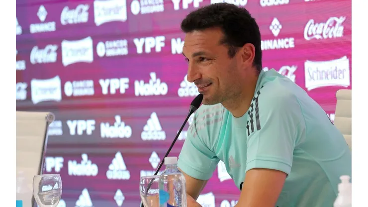 Scaloni y un pedido para los hinchas.