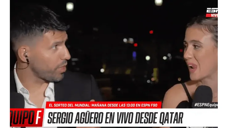 El comentario al aire del Kun Agüero a Morena Beltrán: "Me dijeron..."