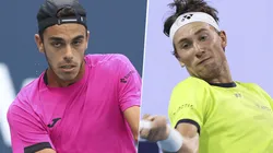 Francisco Cerúndolo vs. Casper Ruud por el Masters 1000 de Miami (Foto: Getty Images).