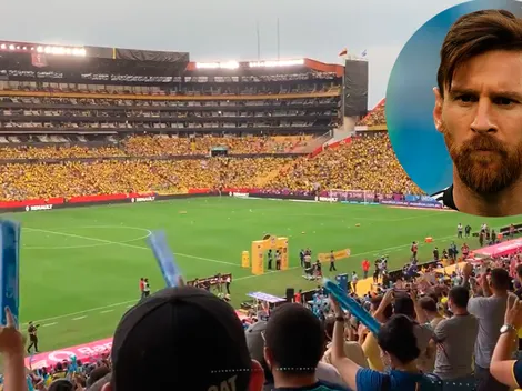 VIDEO | Anunciaron a Messi y así reaccionó el Monumental de Guayaquil