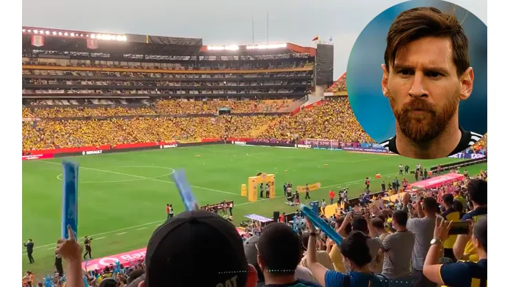 VIDEO | Anunciaron a Messi y así reaccionó el Monumental de Guayaquil
