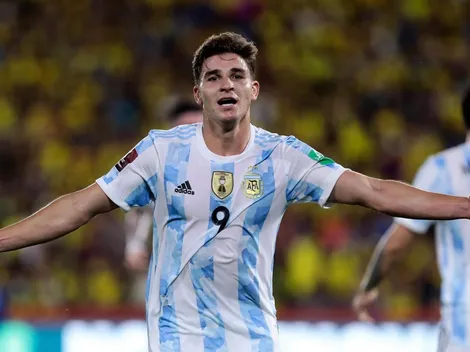 Debut soñado: los números de Julián Álvarez en su estreno como titular en la Selección