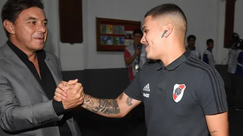 Mientras espera noticias de Quintero, Gallardo celebra la vuelta de un indispensable