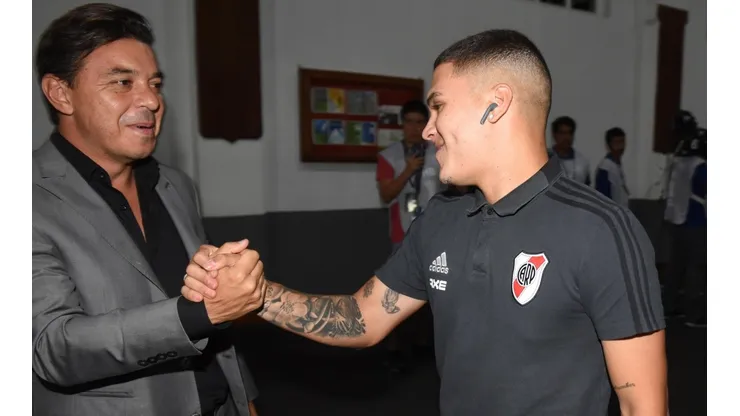 Mientras espera noticias de Quintero, Gallardo celebra la vuelta de un indispensable